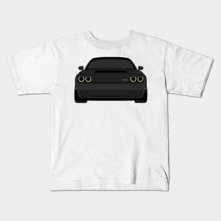 DODGE DEMON FRONT BLACK Kids T-Shirt